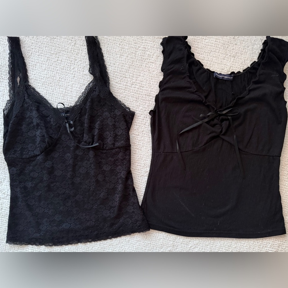 Brandy Melville Black Bow Bundle - one size fits all